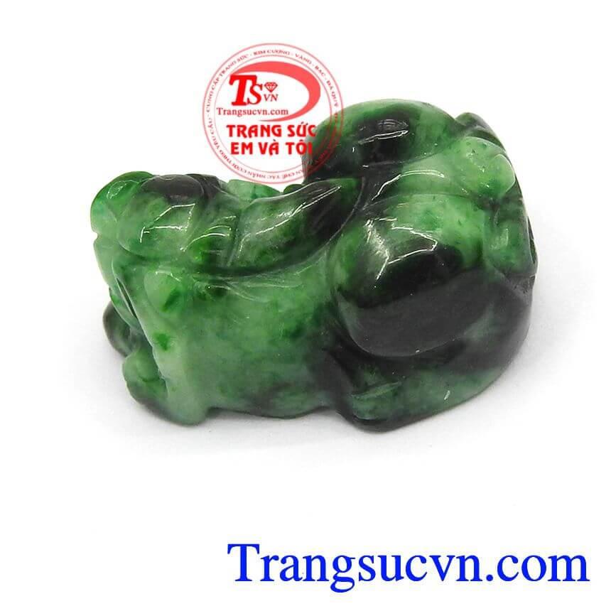 Tỳ hưu ngọc cẩm thạch - jadeite, tỳ hưu ngọc thiên nhiên, tỳ hưu ngọc sáng bóng.