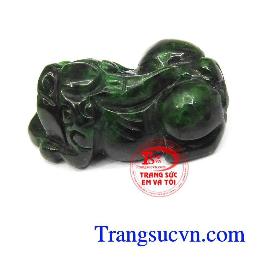 Tỳ hưu ngọc cẩm thạch thiên nhiên TSVN, tỳ hưu ngọc jadeite thiên nhiên, tỳ hưu phong thủy.