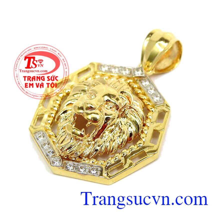 Mặt dây chuyền vàng nam sư tử, Mặt dây chuyền nam mạnh mẽ thể hiện sức mạnh đàn ông