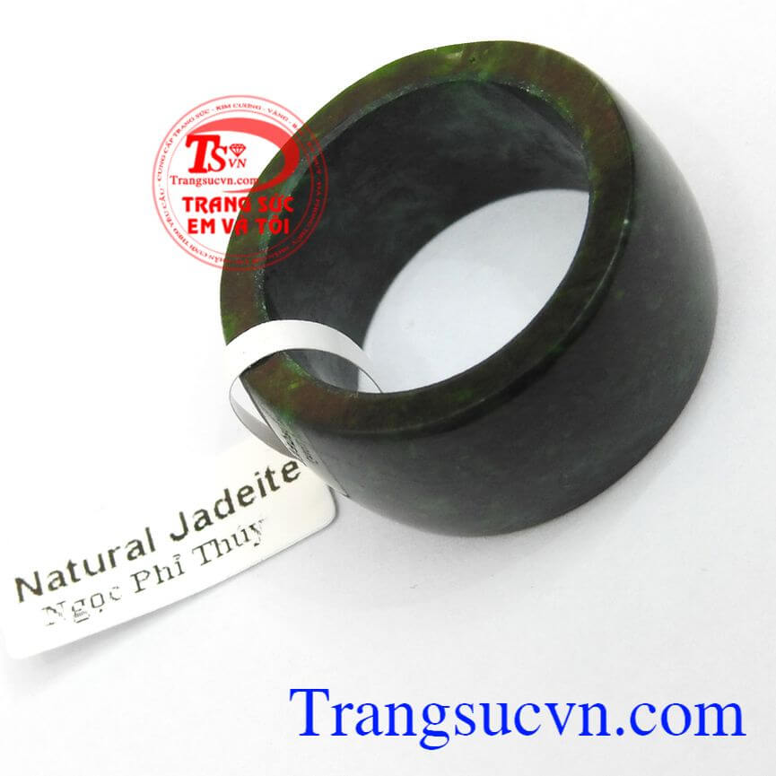 Nhẫn nam ngọc cẩm thạch may mắn, Nhẫn ngọc đẹp, Ngọc phỉ thúy.