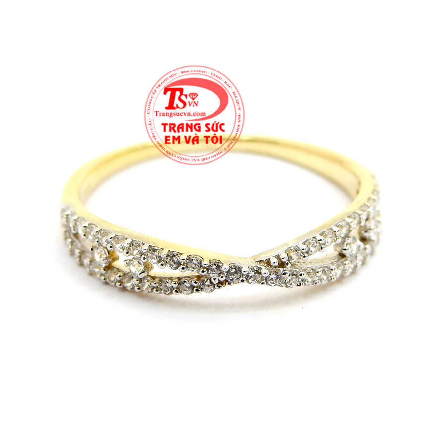 Nhẫn nữ vàng 10K Korea đẹp, Nhẫn nữ đá quý, nhẫn nữ vàng tinh tế