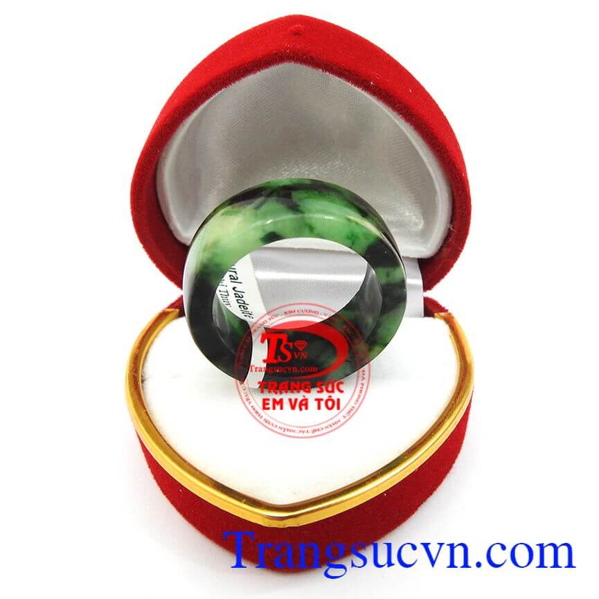 Nhẫn phỉ thúy thành tài, Ngọc phỉ thúy, Ngọc cẩm thạch chat lượng cao.