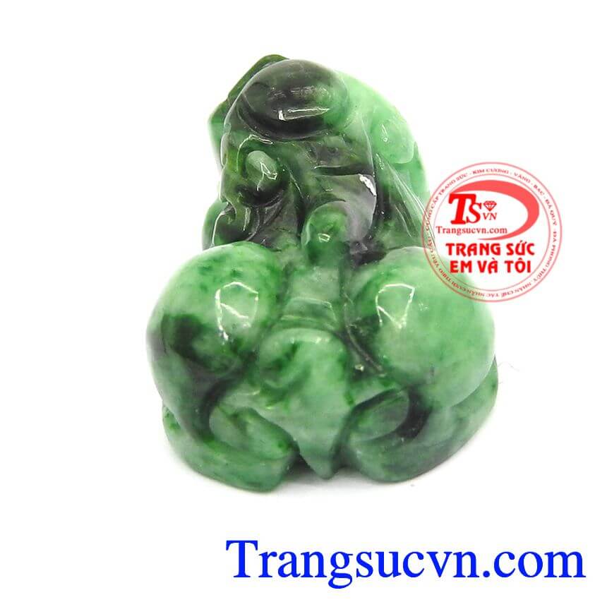 Tỳ hưu cẩm thạch an nhiên, tỳ hưu ngọc jadeite, tỳ hưu đẹp.