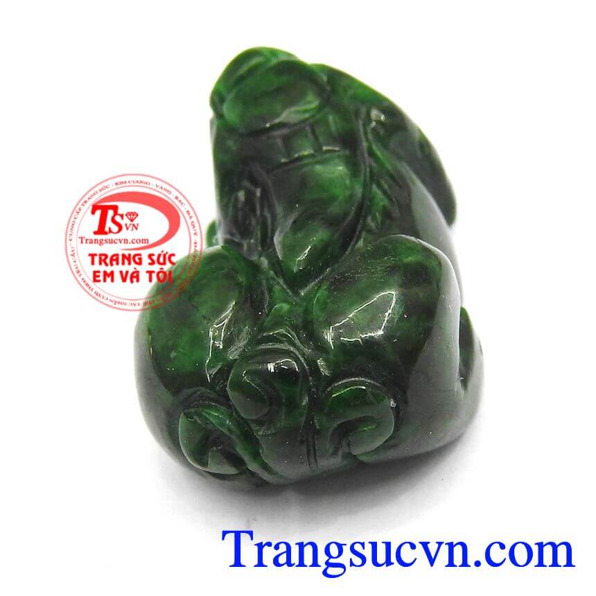Tỳ hưu jadeit, tỳ hưu ngọc cẩm thạch thiên nhiên, tỳ hưu may mắn.