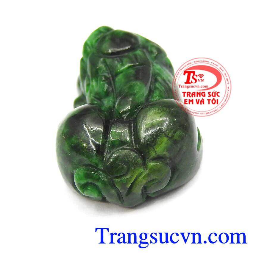 Tỳ hưu jadeite bình yên, tỳ hưu ngọc cẩm thạch thiên nhiên, tỳ hưu kiểu chế tác tinh xảo.