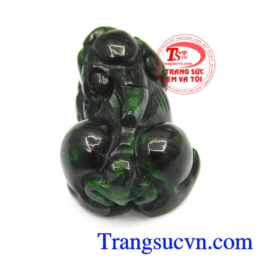Tỳ hưu jadeite tài lộc, tỳ hưu ngọc cẩm thạch thiên nhiên, tỳ hưu phong thủy đẹp.