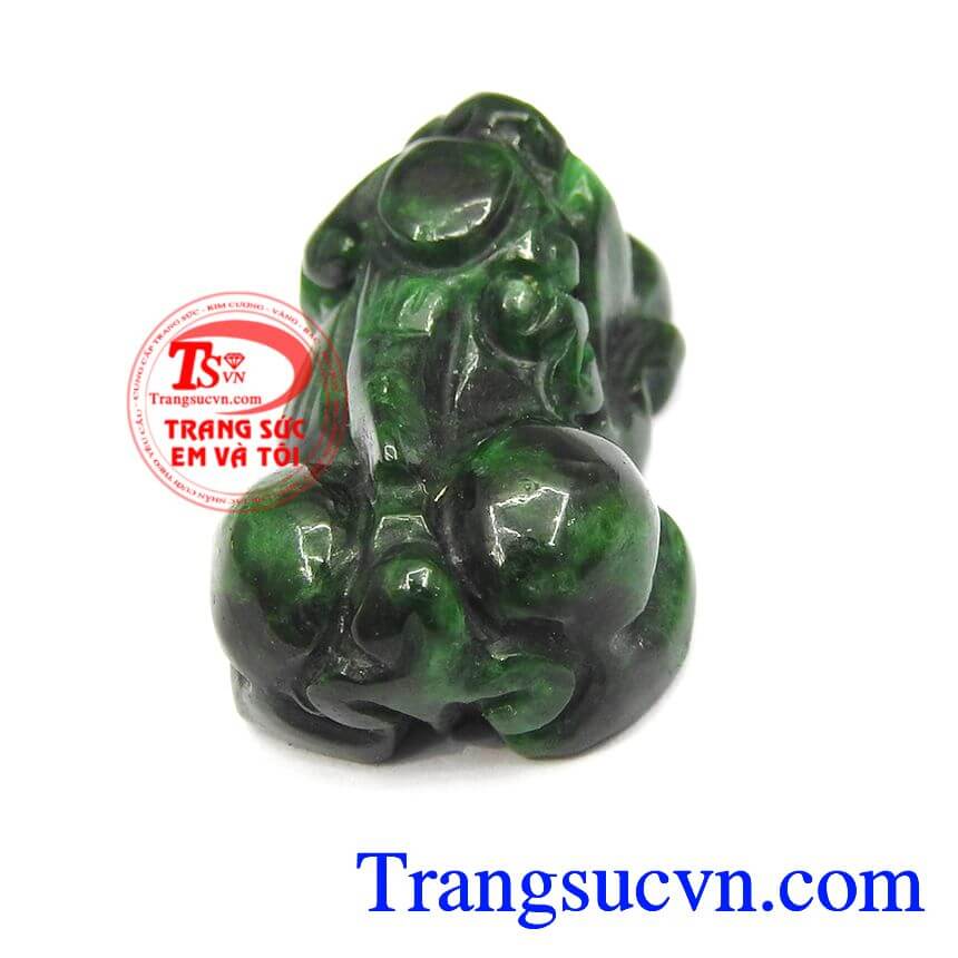 Tỳ hưu ngọc cẩm thạch thiên nhiên TSVN, tỳ hưu ngọc jadeite thiên nhiên, tỳ hưu phong thủy.