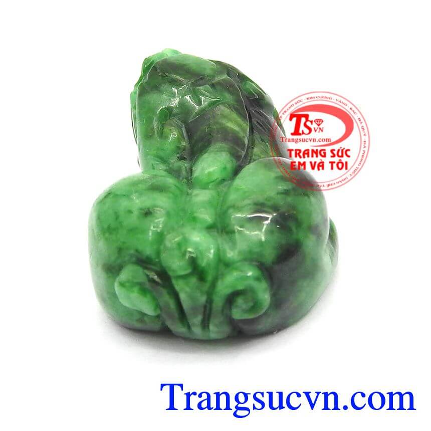 Tỳ hưu nhỏ mặt dây, tỳ hưu jadeite thiên nhiên, tỳ hưu sáng bóng.