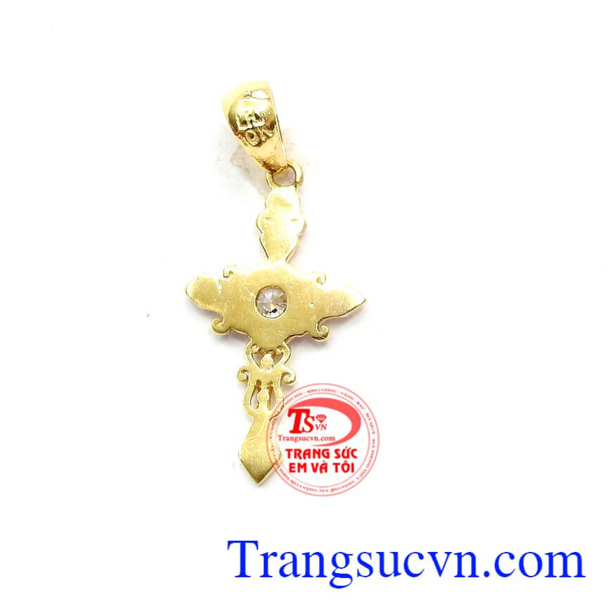 Mặt Vàng Thánh Giá, mặt dây nữ, mặt dây vàng 10k.