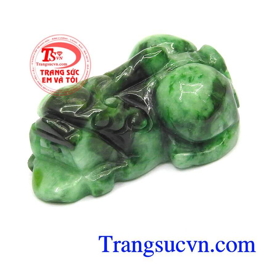 Tỳ hưu cẩm thạch an nhiên, tỳ hưu ngọc jadeite, tỳ hưu đẹp.