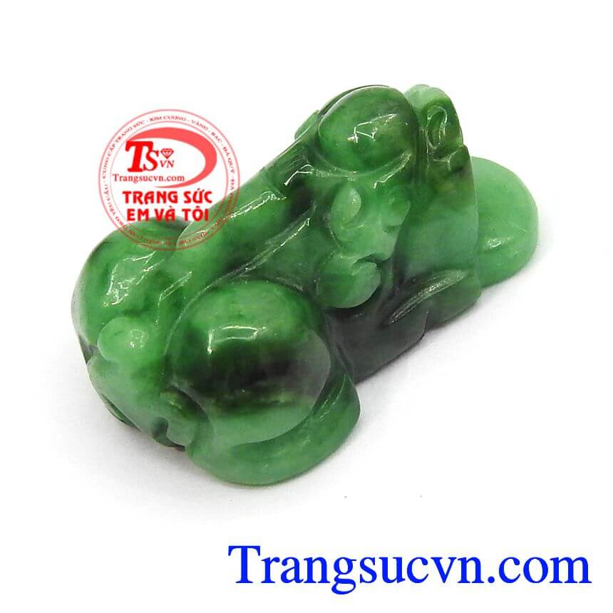 Tỳ hưu cẩm thạch bình an, tỳ hưu hợp phong thủy, tỳ hưu ngọc thiên nhiên.