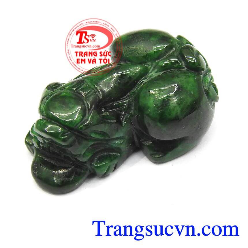 Tỳ hưu jadeit, tỳ hưu ngọc cẩm thạch thiên nhiên, tỳ hưu may mắn.