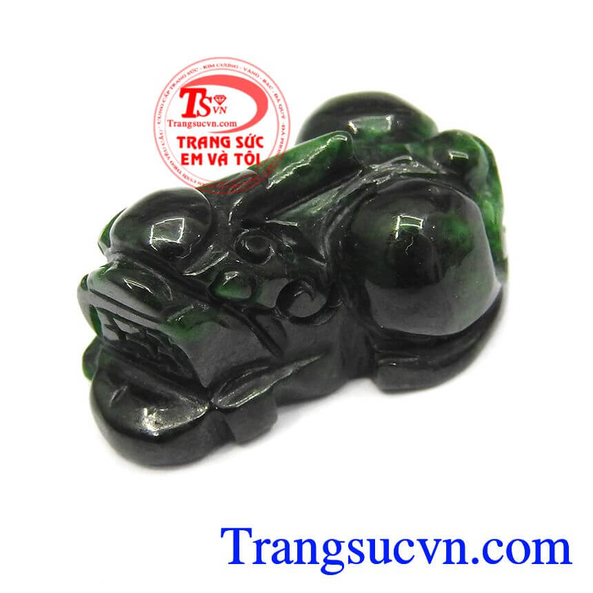 Tỳ hưu jadeite tài lộc, tỳ hưu ngọc cẩm thạch thiên nhiên, tỳ hưu phong thủy đẹp.