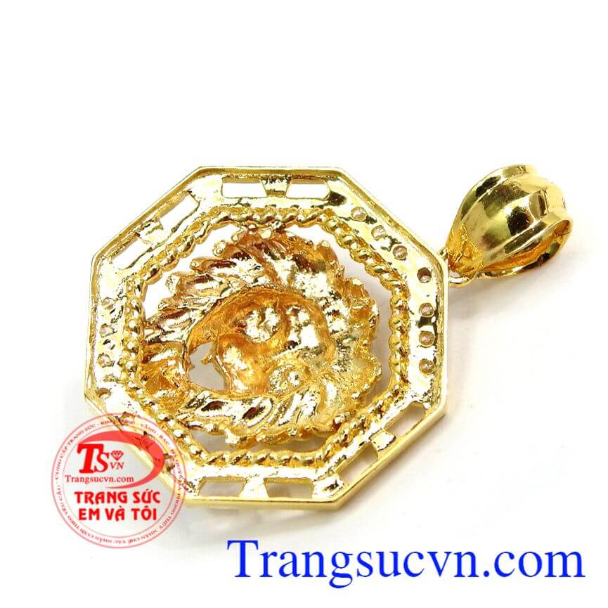 Mặt dây chuyền vàng nam sư tử, Mặt dây chuyền nam mạnh mẽ thể hiện sức mạnh đàn ông