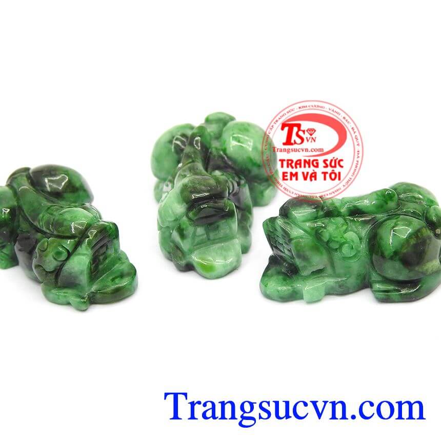 Tỳ hưu cẩm thạch an nhiên, tỳ hưu ngọc jadeite, tỳ hưu đẹp.