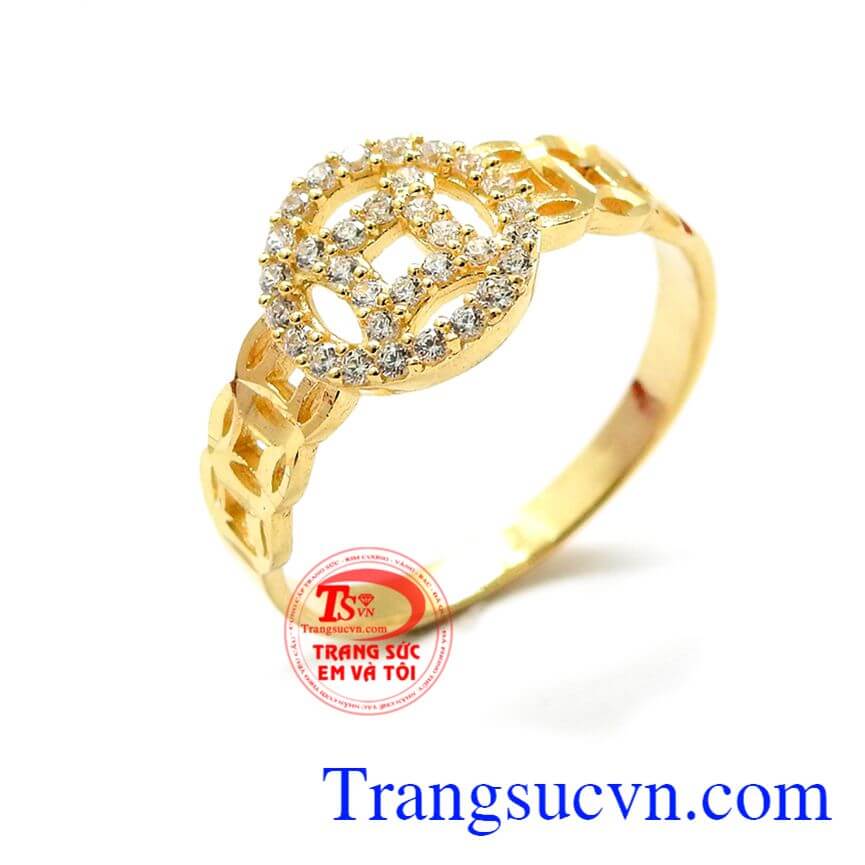 Mẫu nhẫn kim tiền phát tài phát lộc.