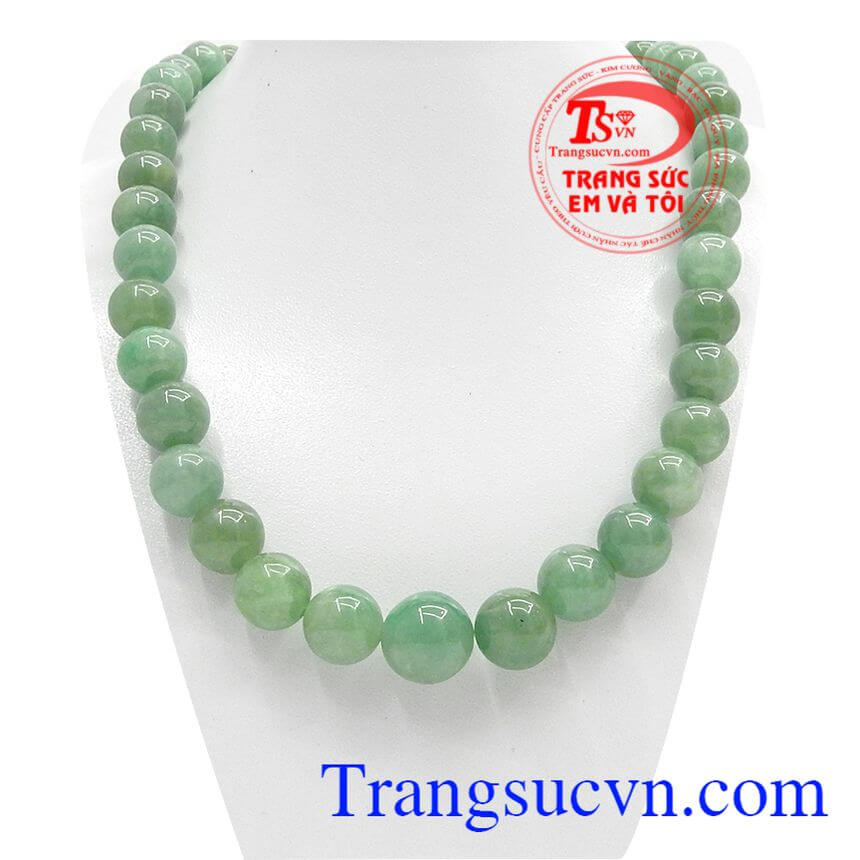 Chuỗi vòng cổ ngọc cẩm thạch đẹp, chuỗi cổ ngọc thiên nhiên, chuỗi vòng đẹp.
