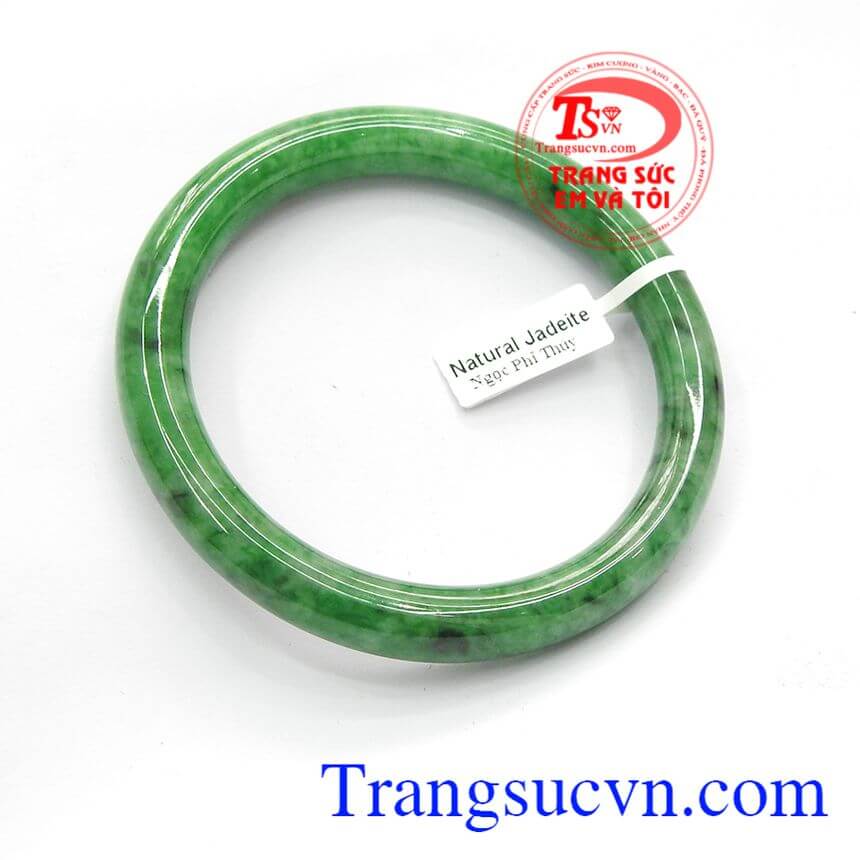 Vòng ngọc phỉ thúy TN đẹp, vòng tay phong thủy, vòng tay bản tròn.