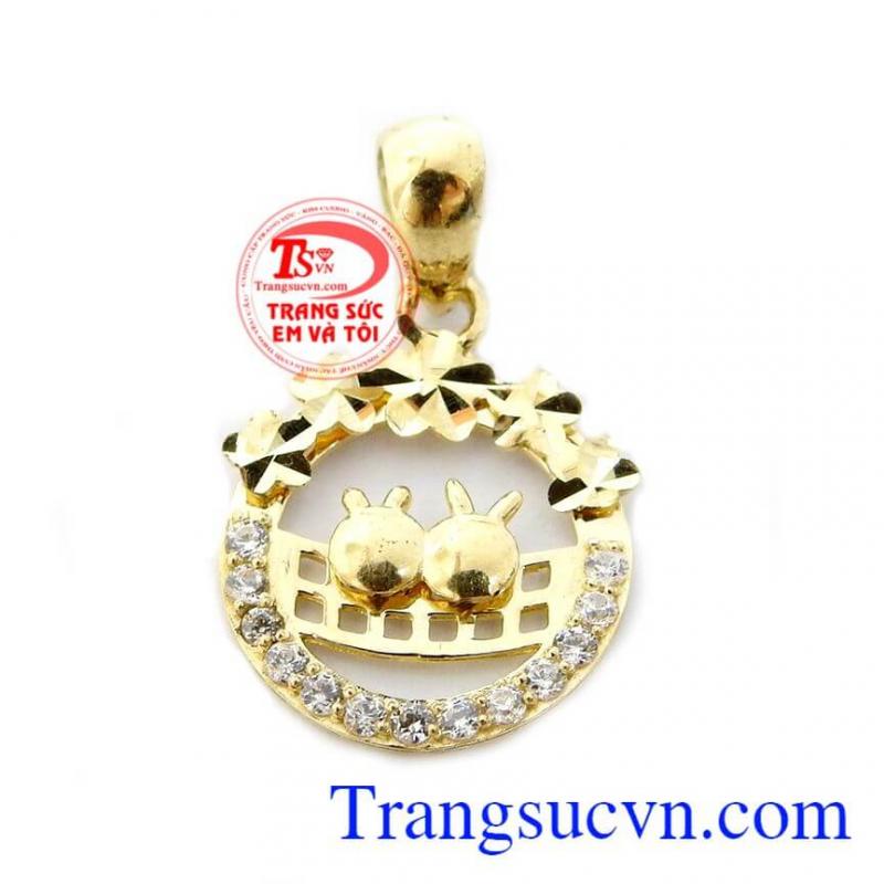 Mặt dây giỏ hoa xinh, mặt dây nữ, mặt dây vàng tây.  Mặt dây giỏ hoa xinh, mặt dây nữ, mặt dây vàng tây.