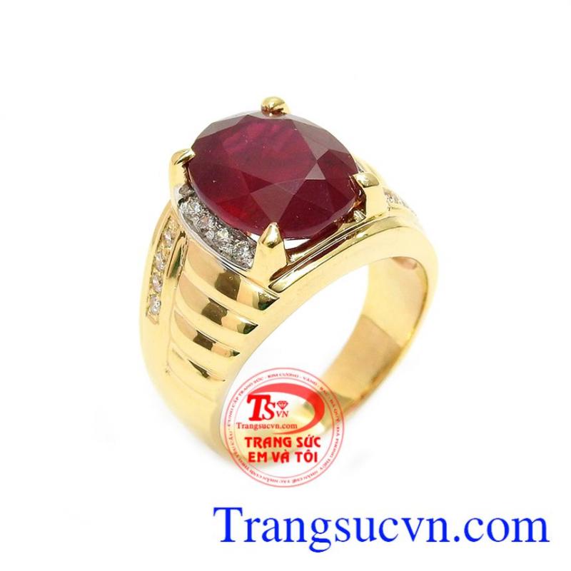 Nhẫn ruby lịch lãm, nhẫn nam đẹp, nhẫn vàng tây.  Nhẫn ruby lịch lãm, nhẫn nam đẹp, nhẫn vàng tây.
