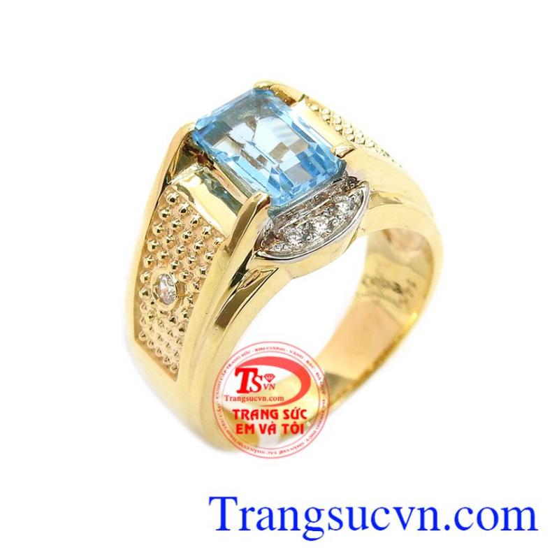 Nhẫn nam topaz vàng 14k, nhẫn nam đẹp, nhẫn đá quý. Nhẫn nam topaz vàng 14k, nhẫn nam đẹp, nhẫn đá quý.
