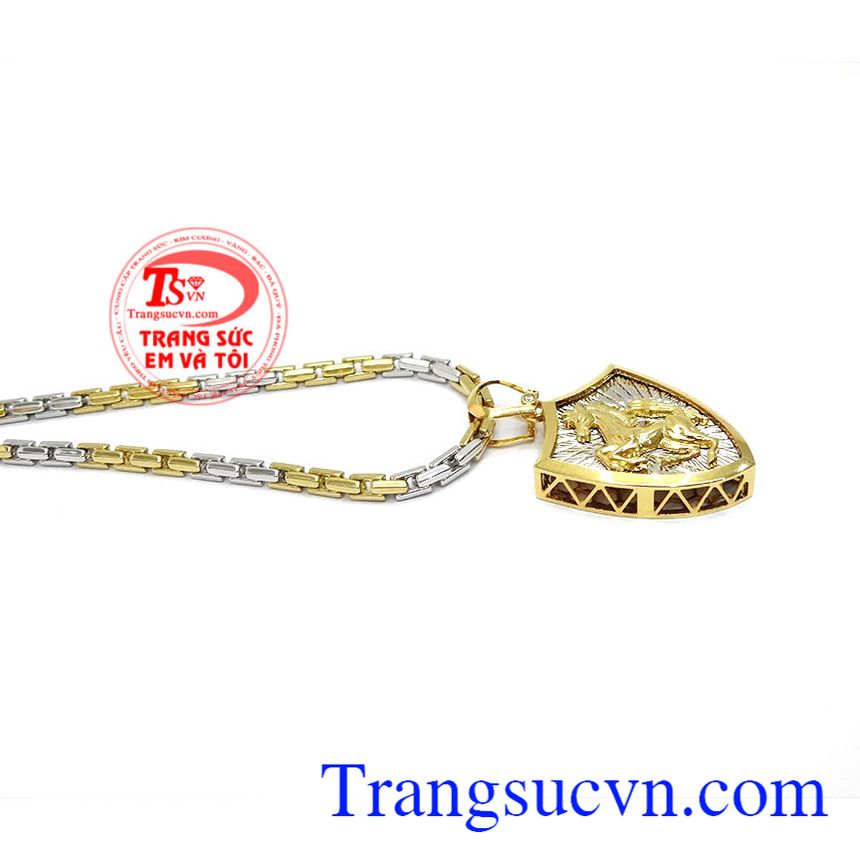 Bộ dây chuyền nam đẹp, bộ dây chuyền vàng tây, Mặt dây chuyền nam