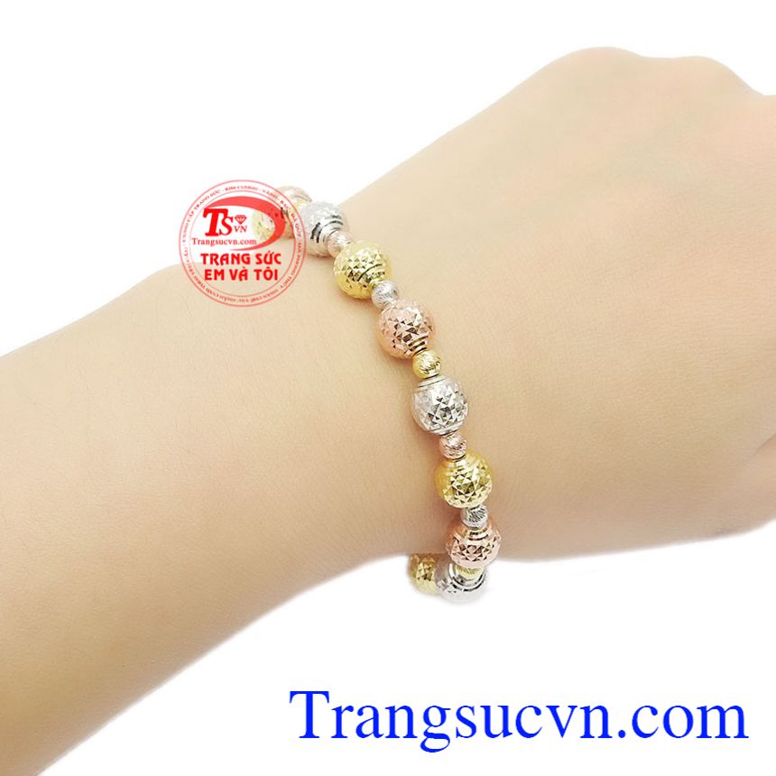 Lắc tay nữ đẹp,Lắc tay nữ vàng tây