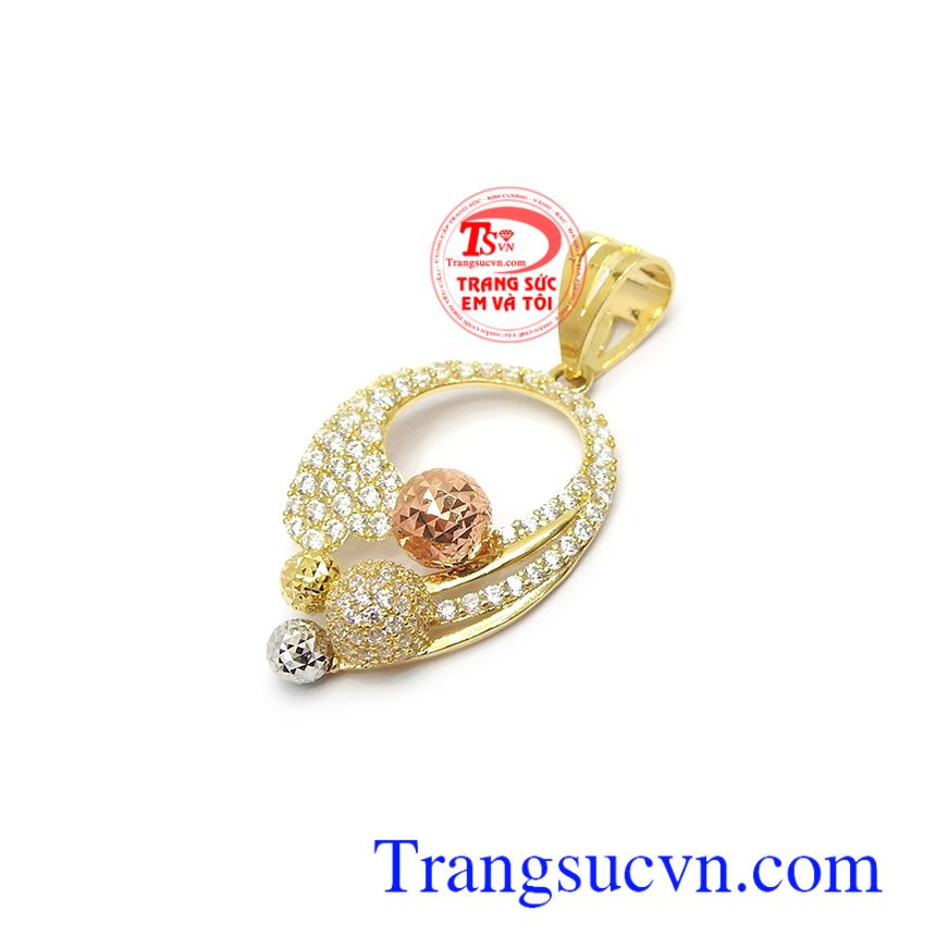 Mặt dây chuyển nữ vàng tinh tế, mặt dây chuyền nữ, mặt dây chuyền vàng