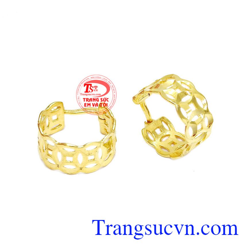 Hoa tai vàng tây, hoa tai kim tiền may mắn