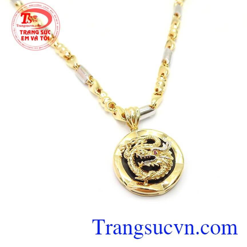 Bộ dây nam rồng vàng sang trọng, trang sức bộ nam, bộ dây chuyền đẹp Bộ dây nam rồng vàng sang trọng, trang sức bộ nam, bộ dây chuyền đẹp