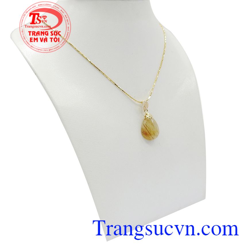 Bộ dây thạch anh tóc vàng thịnh vượng, bộ trang sức, bộ dây thạch anh tóc đẹp Bộ dây thạch anh tóc vàng thịnh vượng, bộ trang sức, bộ dây thạch anh tóc đẹp