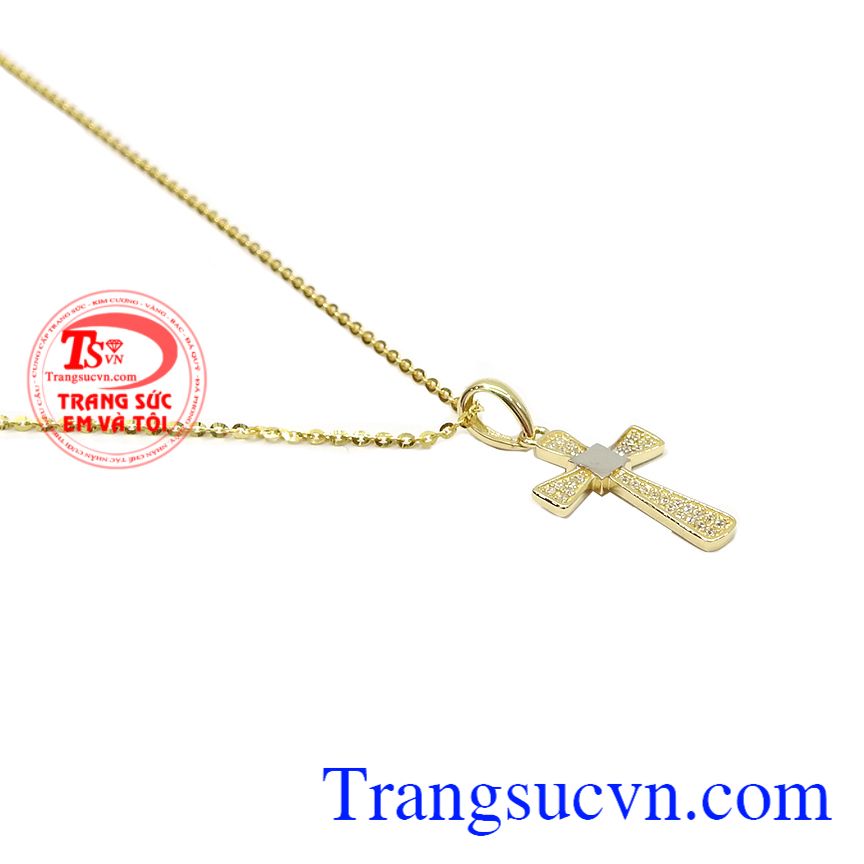 Bộ dây thánh giá vàng 10k,Trang sức bộ,Trang sức nữ
