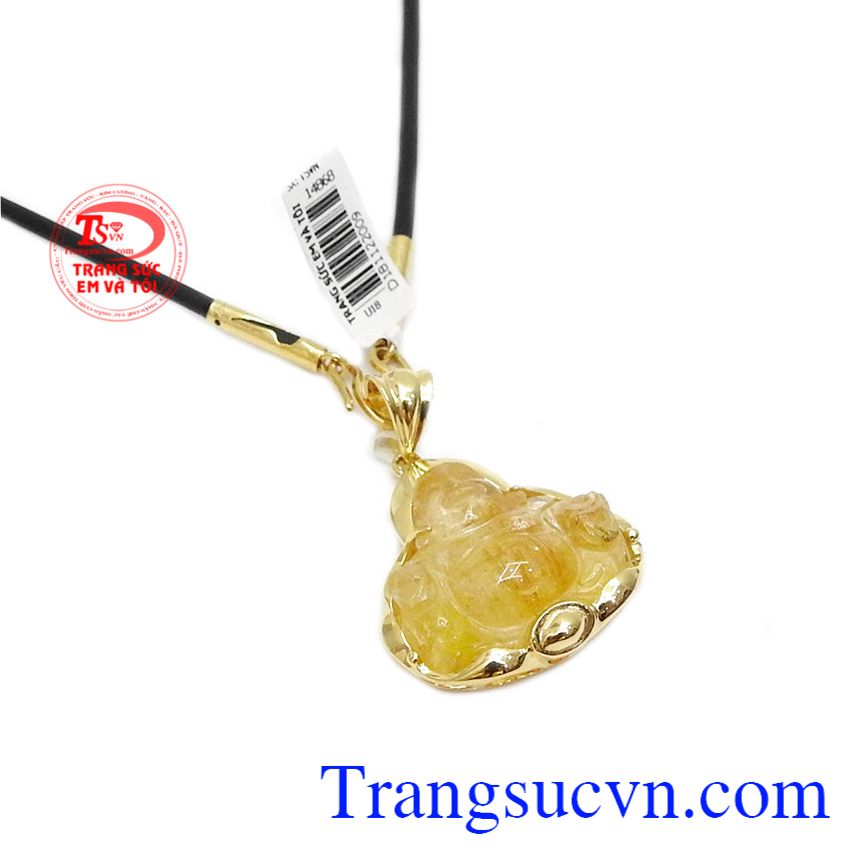 Bộ trang sức di lặc thạch anh tóc thịnh vượng,Mặt dây chuyền nam,Trang sức nam