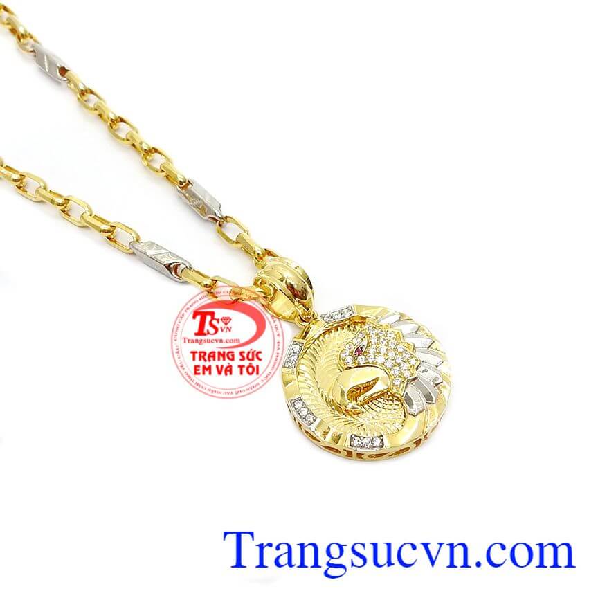 Bộ trang sức dũng mãnh vàng 10k,Mặt dây chuyền nam,Trang sức nam