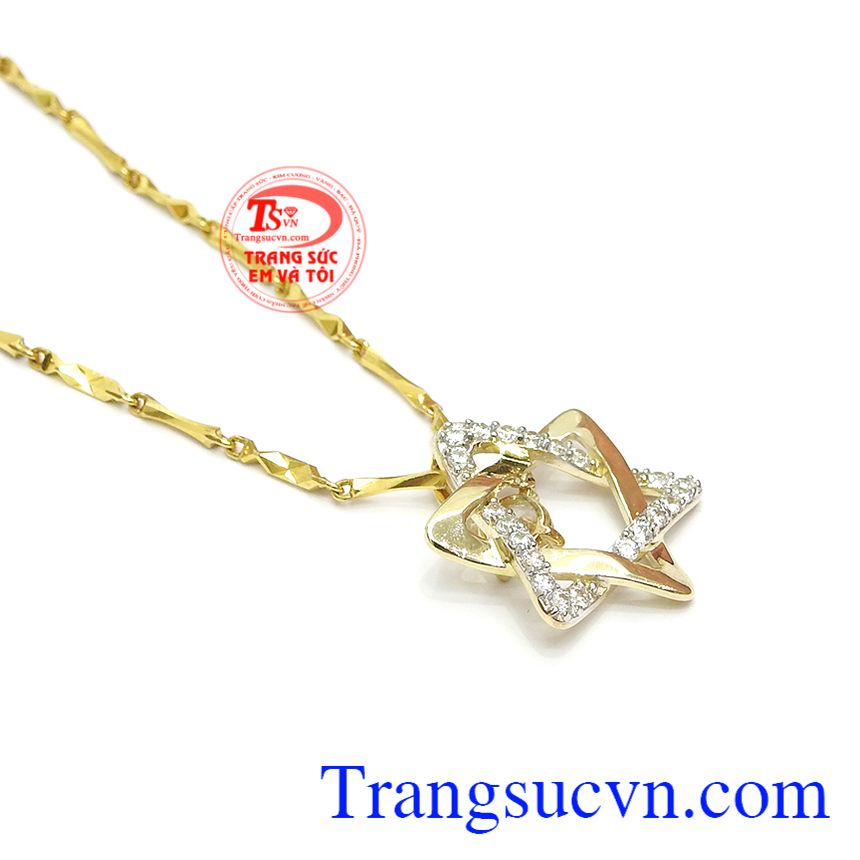 Bộ trang sức Hàn Quốc ngôi sao, bộ dây vàng tây, bộ dây đẹp