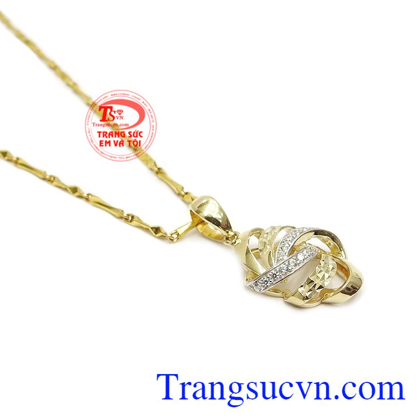 Bộ trang sức Hàn Quốc quyến rũ, bộ dây chuyền, bộ dây vàng tây