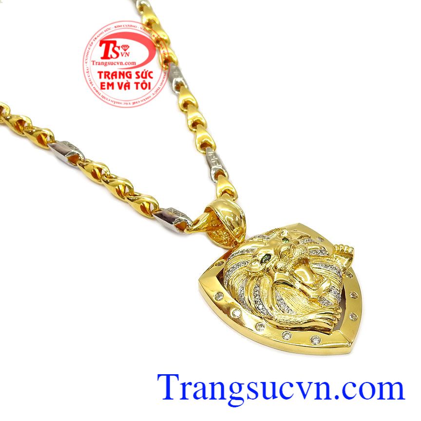 Bộ trang sức sư tử dũng mãnh,Mặt dây chuyền nam,Trang sức nam Bộ trang sức sư tử dũng mãnh,Mặt dây chuyền nam,Trang sức nam