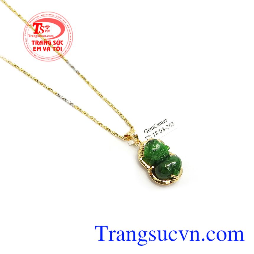 Bộ Tỳ Hưu Phỉ Thúy Chiêu Tài, bộ dây đẹp, bộ dây chuyền vàng