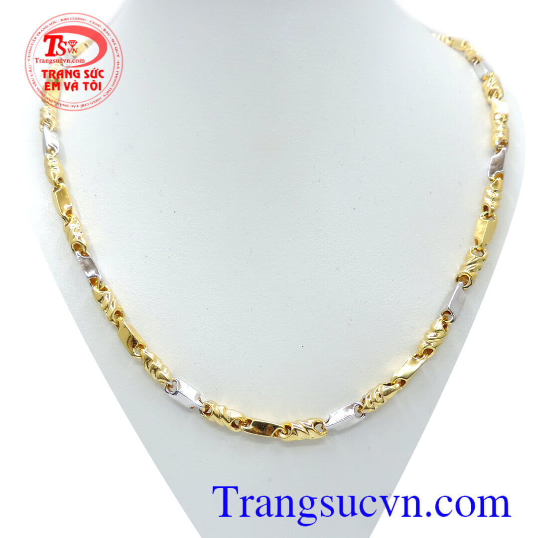 Chiếc vòng cổ nam mạnh mẽ, dây chuyền nam đẹp, dây chuyền nam vàng tây Chiếc vòng cổ nam mạnh mẽ, dây chuyền nam đẹp, dây chuyền nam vàng tây