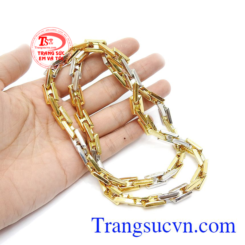 Dây chuyền chữ nhật cỡ nhỏ,Dây chuyền vàng,Dây chuyền nam
