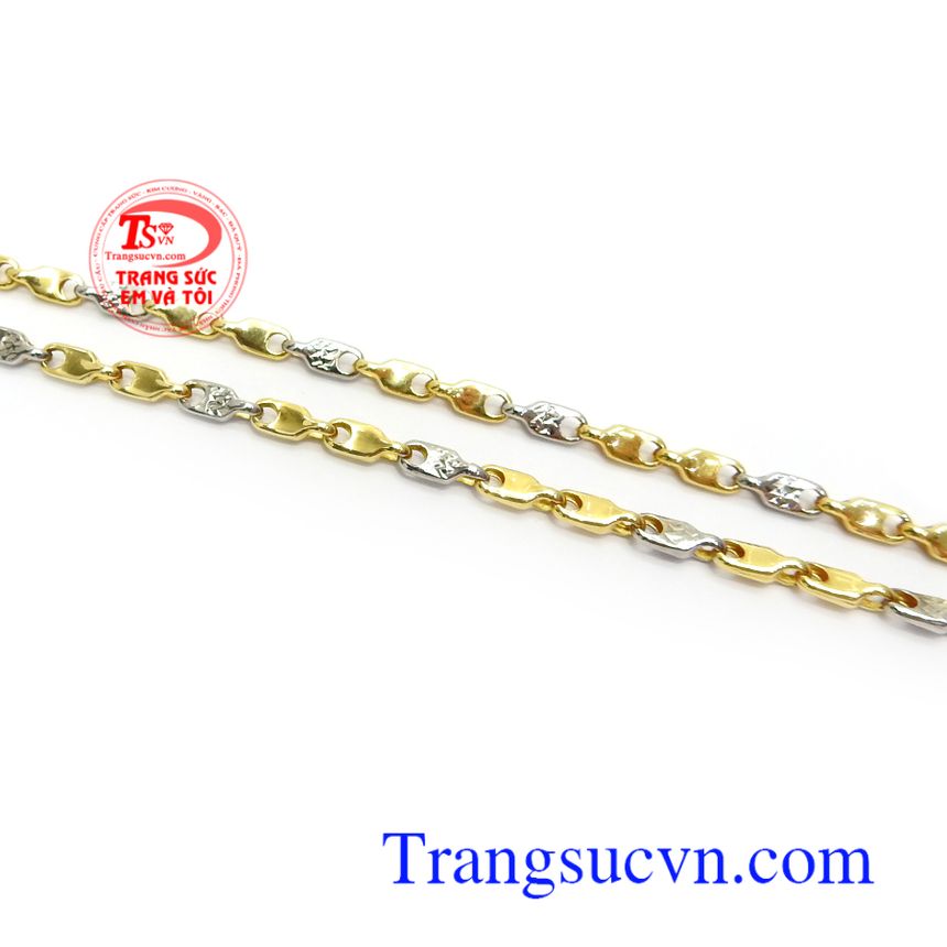 Dây Chuyền Italy 18k Mạnh Mẽ,Dây chuyền vàng,Dây chuyền nam