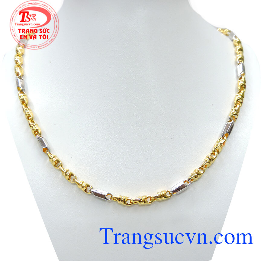 Dây chuyền nam 10k sành điệu, dây chuyền vàng, dây chuyền đẹp