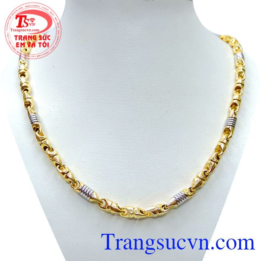 Dây chuyền nam 10k thời trang, dây chuyền vàng nam, dây nam vàng tây