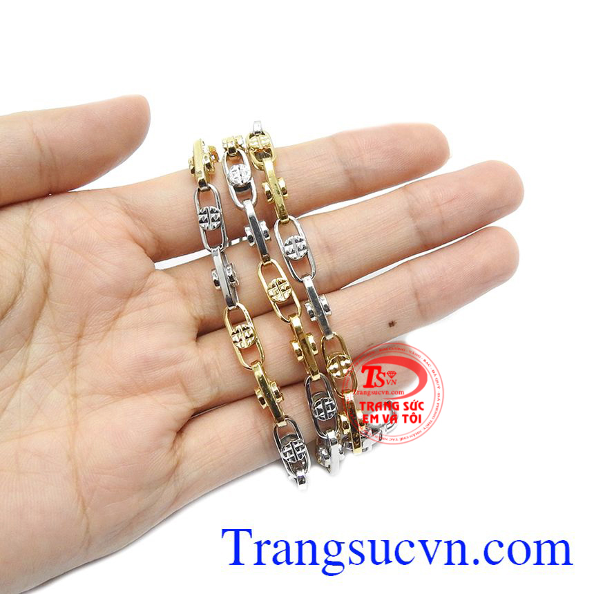 Dây chuyền nam độc đáo vàng 18k,Dây chuyền Italy,Dây chuyền nam