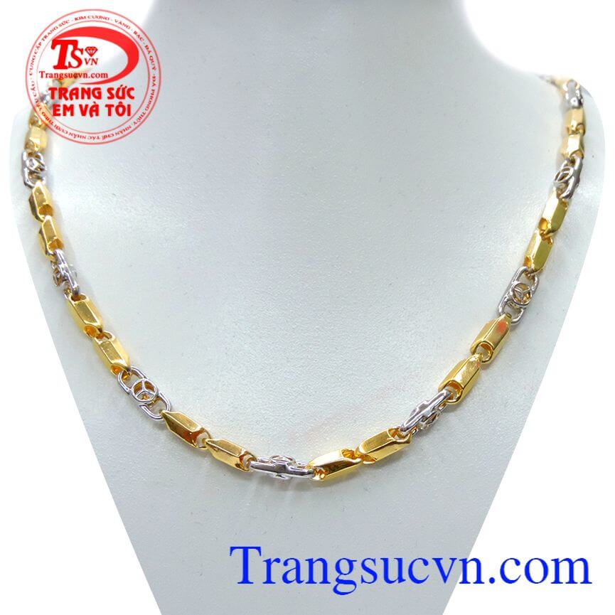 Dây chuyền nam kiểu dáng mercedes, dây chuyền nam đẹp, dây chuyền vàng