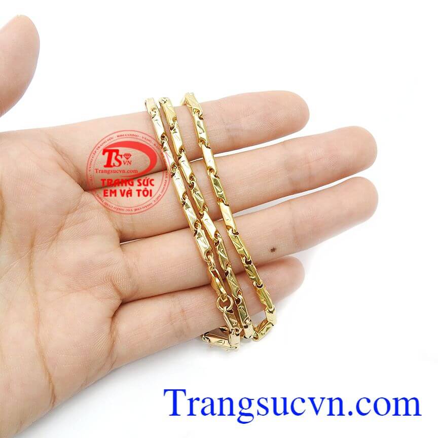 Dây chuyền nam Nike mạnh mẽ,Dây chuyền vàng,Trang sức nam Dây chuyền nam vàng màu mạnh mẽ,Dây chuyền vàng,Trang sức nam