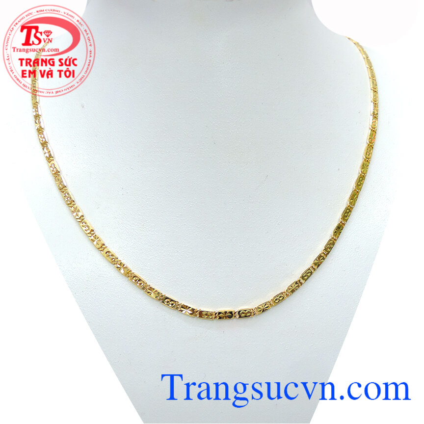 Dây chuyền nam vàng đeo mạnh mẽ, dây chuyền đẹp, dây chuyền vàng tây 10k