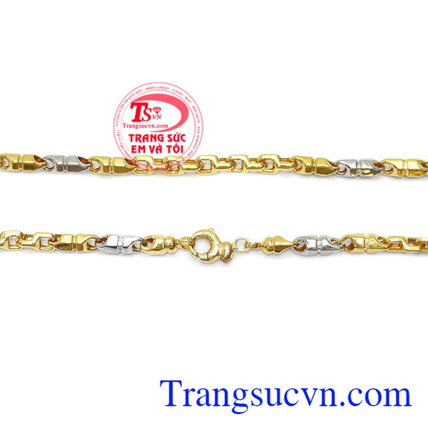 Dây chuyền nam vàng tây lịch lãm,Dây chuyền vàng,Dây chuyền nam