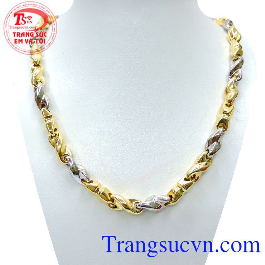 Dây chuyền vàng thời trang nam tính, dây chuyền nam vàng tây, dây chuyền nam đẹp
