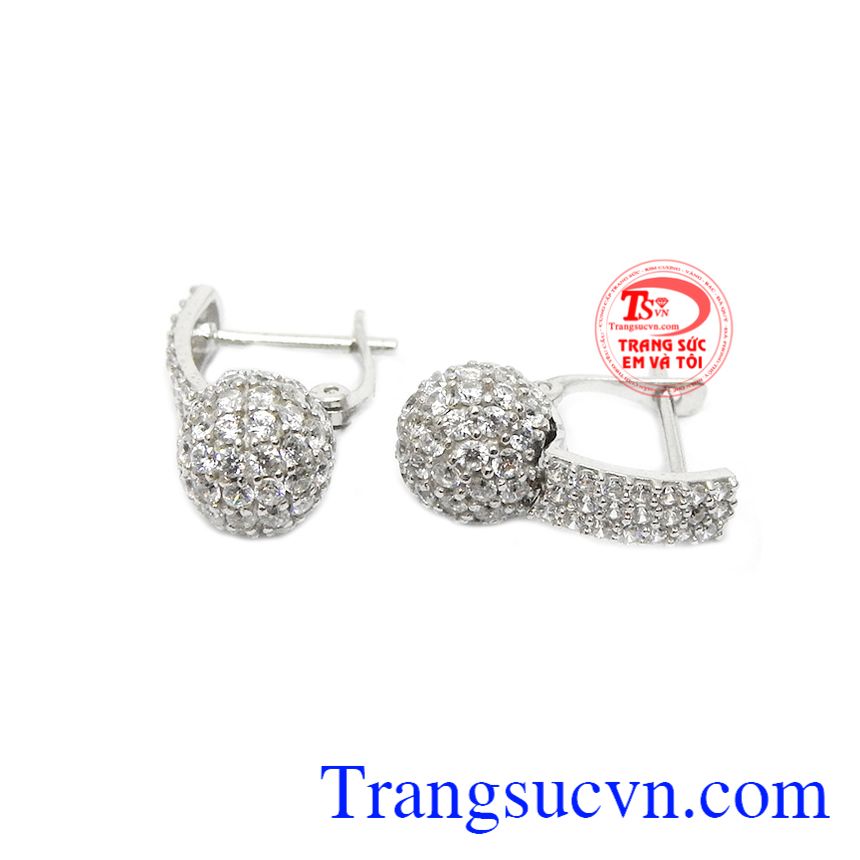 Hoa tai đẹp vàng Hàn Quốc,Hoa tai vàng tây,Trang sức nữ